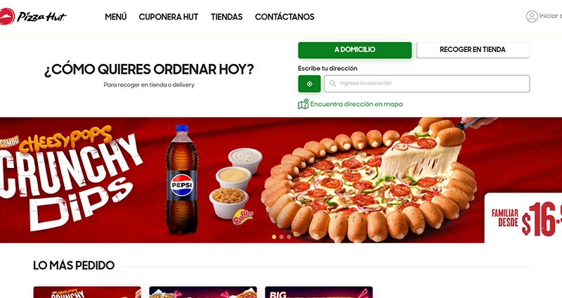 Imagen del Proyecto Pizza hut de Macaw Digital Pro