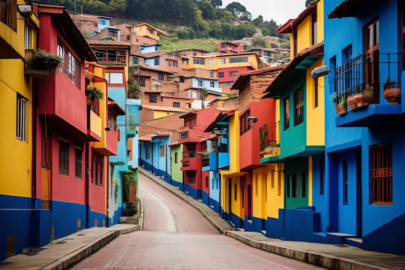 Calles coloridas de Colombia